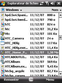 Fichier HTC Home